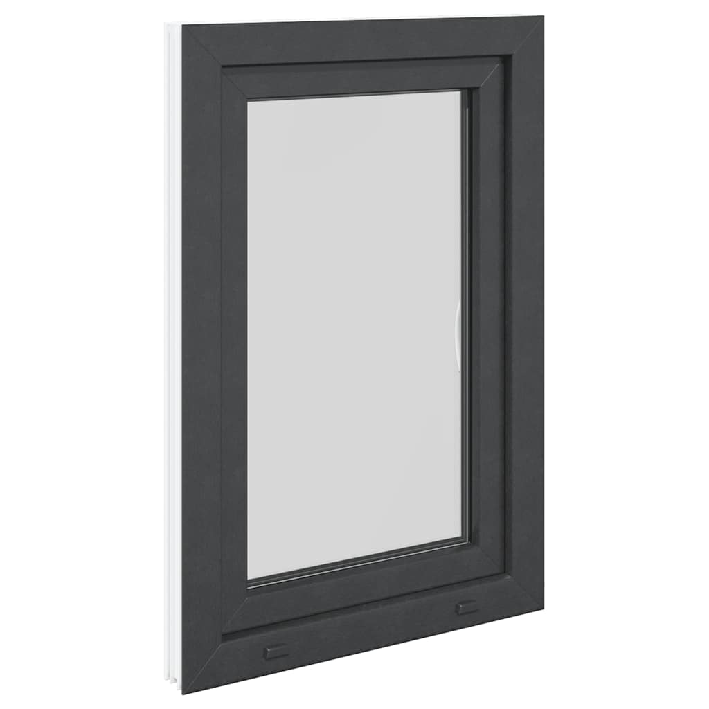 vidaXL Fereastra de subsol 60x80 cm Rabatabil DIN dreapta Antracit vidaXL Fereastra de subsol 60x80 cm Rabatabil DIN dreapta Antracit