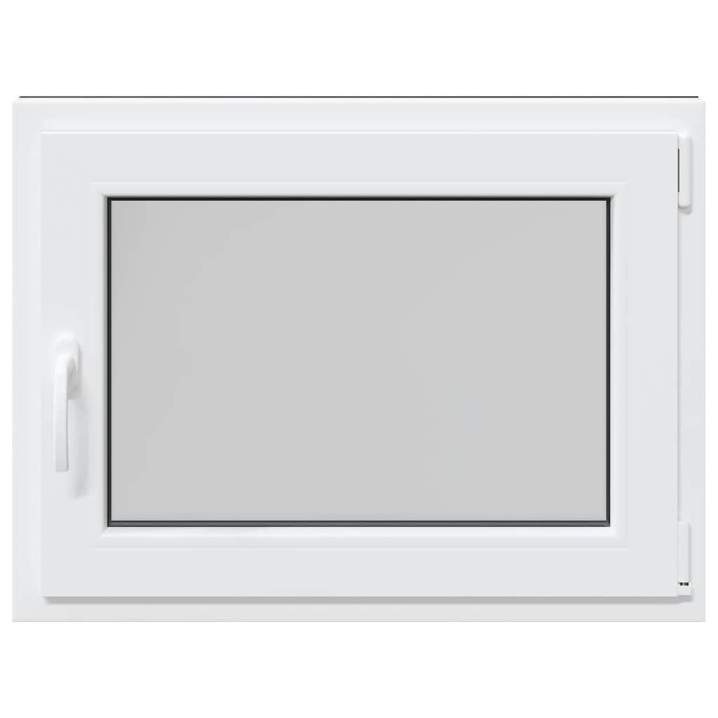 vidaXL Fereastră de subsol „RISOR” 80x50 cm oscilo-batantă DIN dreapta antracit