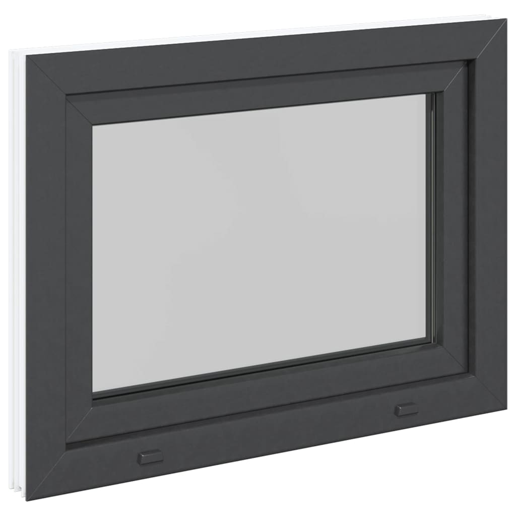 vidaXL Fereastră de subsol „RISOR” 90x50 cm oscilo-batantă DIN stânga antracit vidaXL Fereastră de subsol „RISOR” 90x50 cm oscilo-batantă DIN stânga antracit