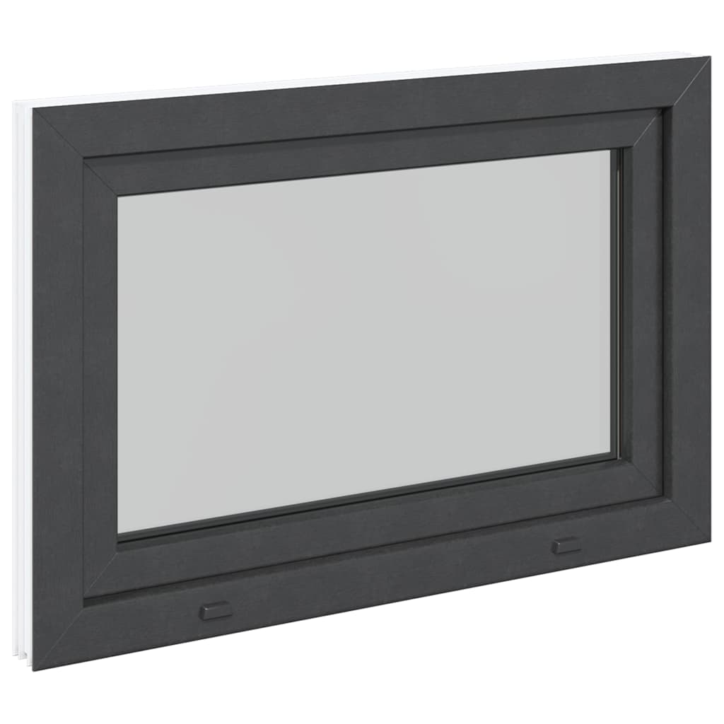 vidaXL Fereastră de subsol „RISOR” 90x60 cm oscilo-batantă DIN dreapta antracit vidaXL Fereastră de subsol „RISOR” 90x60 cm oscilo-batantă DIN dreapta antracit