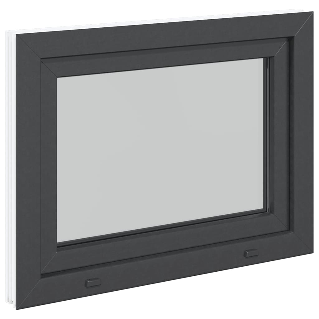 vidaXL Fereastra de subsol 90x60 cm Rabatabil DIN Stânga Antracit vidaXL Fereastra de subsol 90x60 cm Rabatabil DIN Stânga Antracit