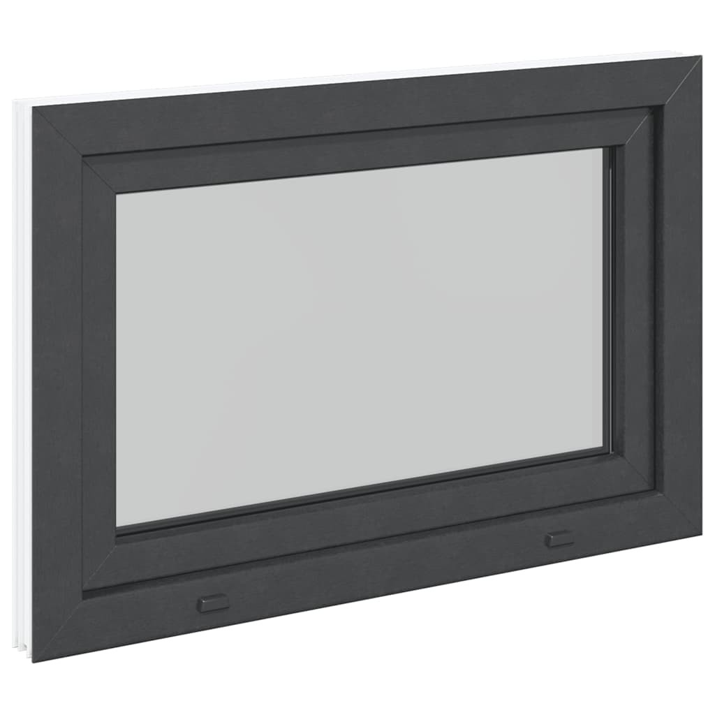 vidaXL Fereastră de subsol „RISOR” 90x70 cm oscilo-batantă DIN dreapta antracit vidaXL Fereastră de subsol „RISOR” 90x70 cm oscilo-batantă DIN dreapta antracit