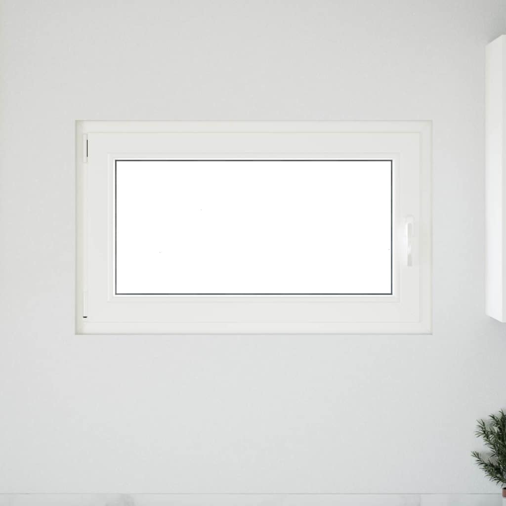 vidaXL Fereastră de subsol „RISOR” 100x60 cm oscilo-batantă DIN stânga antracit