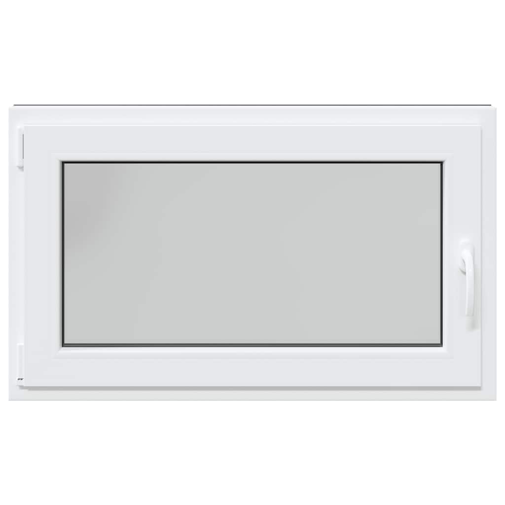 vidaXL Fereastră de subsol „RISOR” 100x60 cm oscilo-batantă DIN stânga antracit