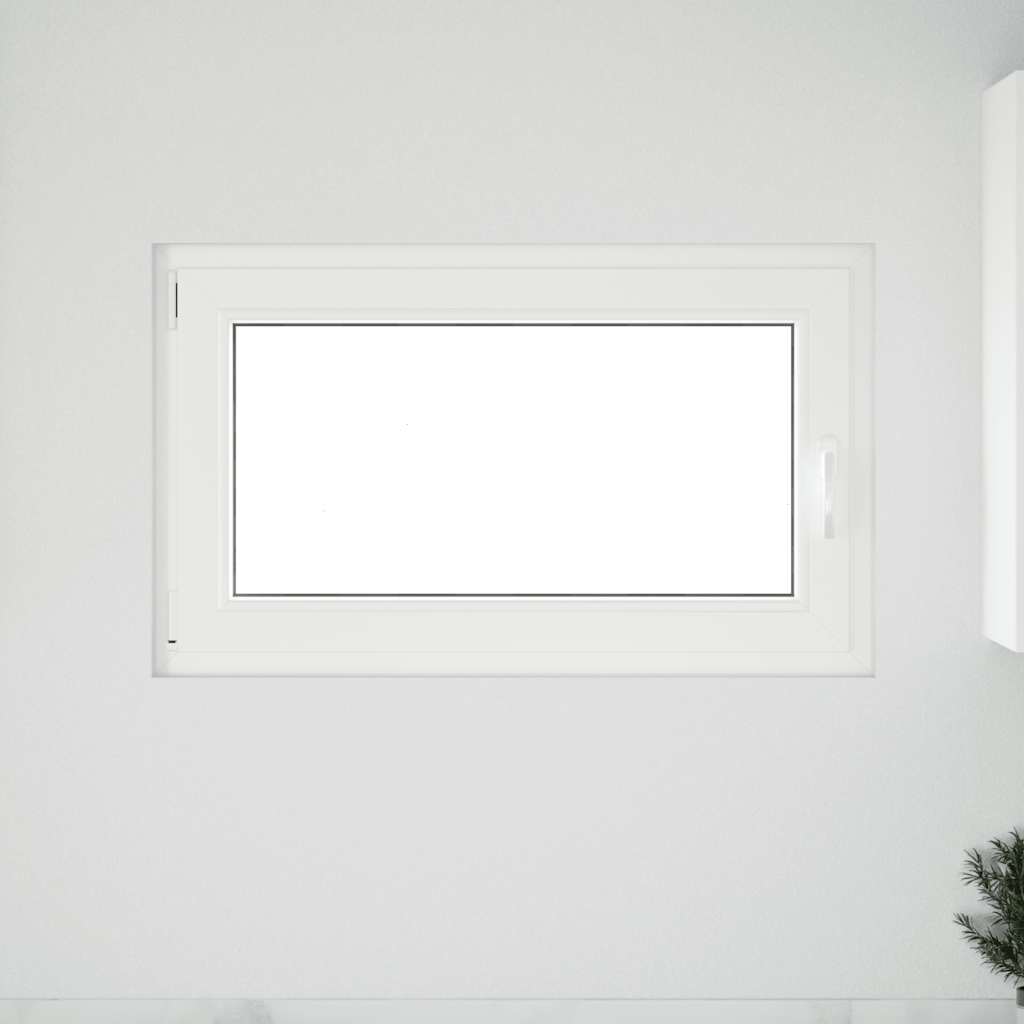 vidaXL Fereastră de subsol „RISOR” 100x70 cm oscilo-batantă DIN stânga antracit