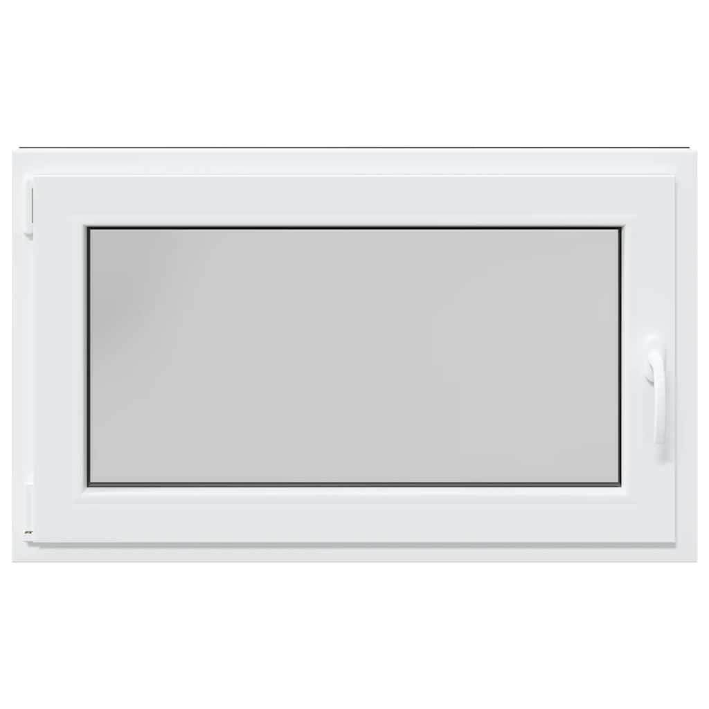 vidaXL Fereastră de subsol „RISOR” 100x70 cm oscilo-batantă DIN stânga antracit