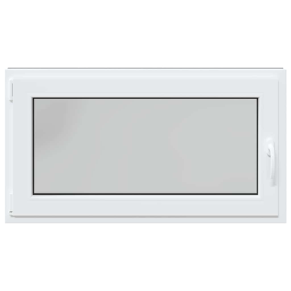 vidaXL Fereastră de subsol „RISOR” 110x50 cm oscilo-batantă DIN stânga antracit