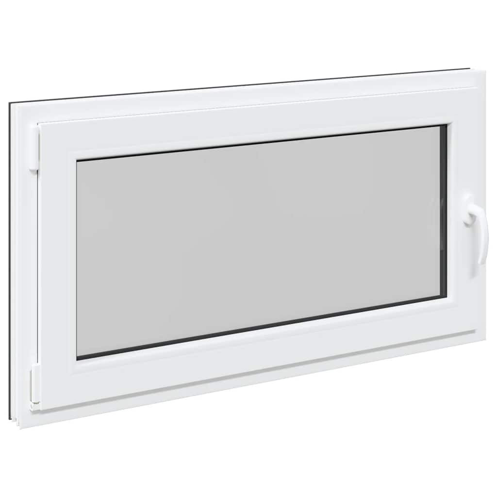 vidaXL Fereastra de subsol RISOR 120x60 cm Pt&Turn DIN stânga antracit