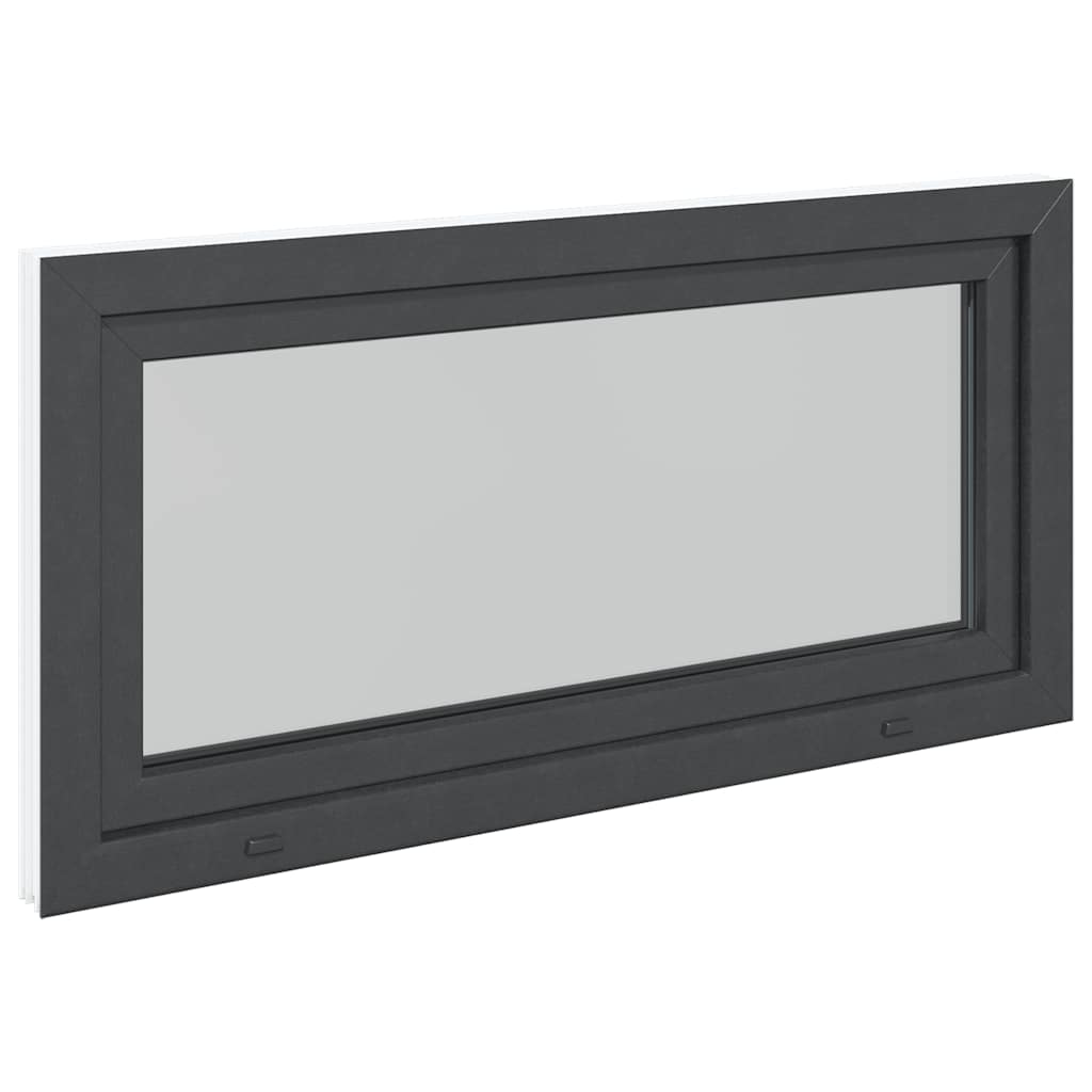 vidaXL Fereastra de subsol RISOR 120x60 cm Pt&Turn DIN stânga antracit