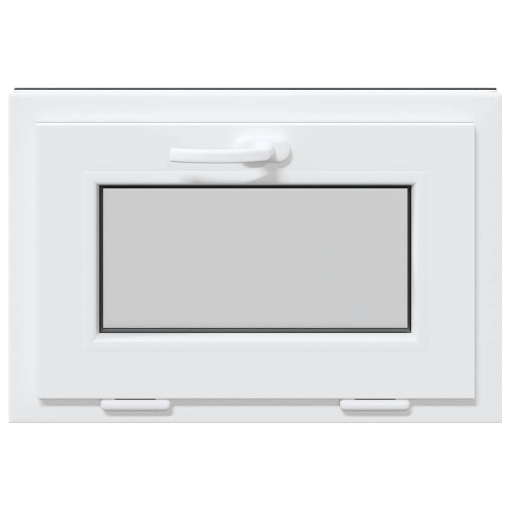 vidaXL Fereastră de subsol RISOR 60x40 cm înclinat 3 geamuri Antracit vidaXL Fereastră de subsol RISOR 60x40 cm înclinat 3 geamuri Antracit