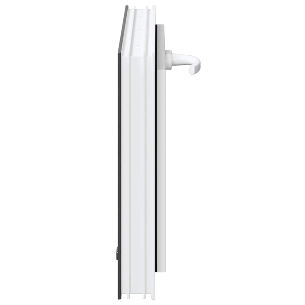 vidaXL Fereastră de subsol RISOR 60x40 cm înclinat 3 geamuri Antracit vidaXL Fereastră de subsol RISOR 60x40 cm înclinat 3 geamuri Antracit