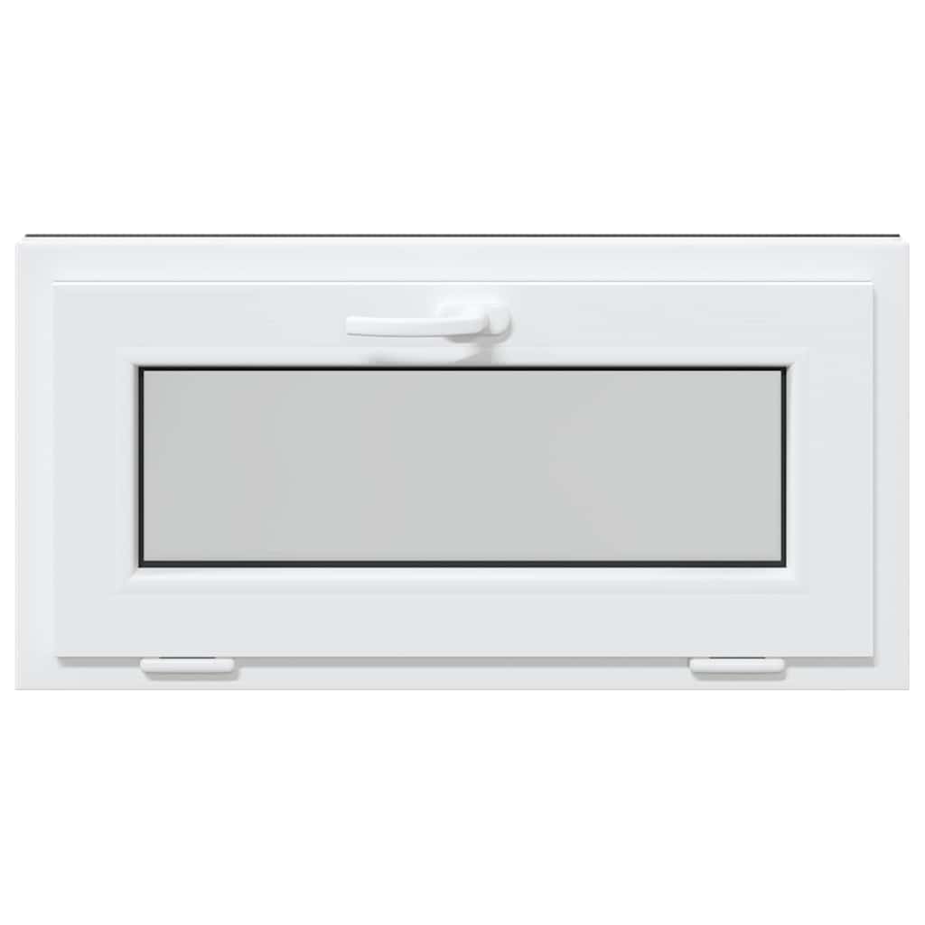 vidaXL Fereastră de subsol RISOR 80x40 cm înclinat 3 geamuri Antracit vidaXL Fereastră de subsol RISOR 80x40 cm înclinat 3 geamuri Antracit