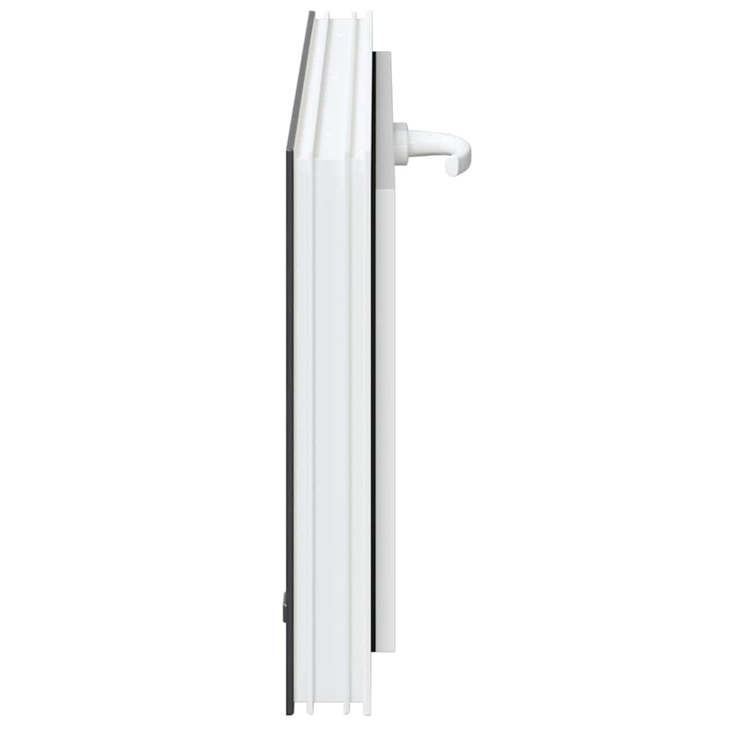 vidaXL Fereastră de subsol RISOR 80x40 cm înclinat 3 geamuri Antracit vidaXL Fereastră de subsol RISOR 80x40 cm înclinat 3 geamuri Antracit