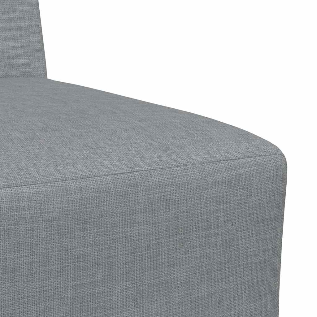 vidaXL Canapea Scaun fără brațe, gri deschis, 55 cm, material textil vidaXL Canapea Scaun fără brațe, gri deschis, 55 cm, material textil