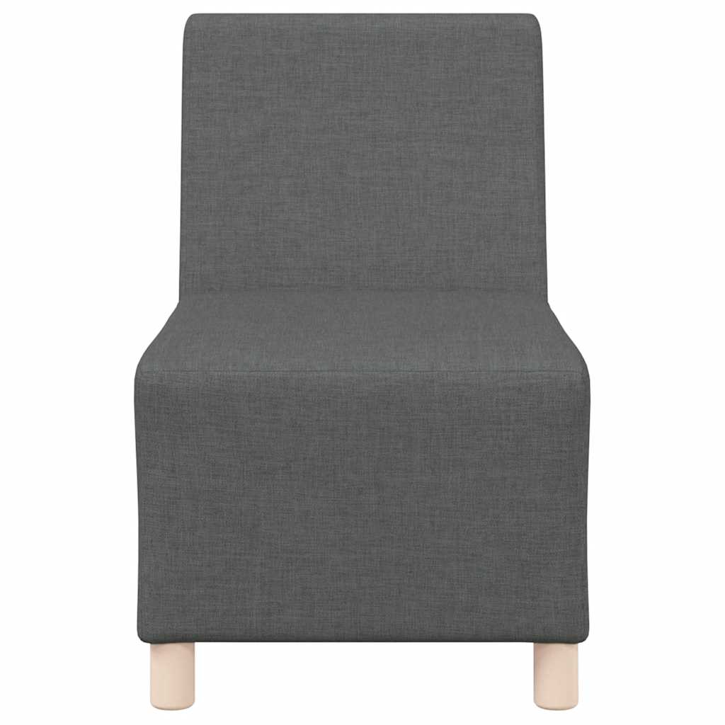 vidaXL Canapea Scaun fără brațe, gri închis, 55 cm, material textil vidaXL Canapea Scaun fără brațe, gri închis, 55 cm, material textil