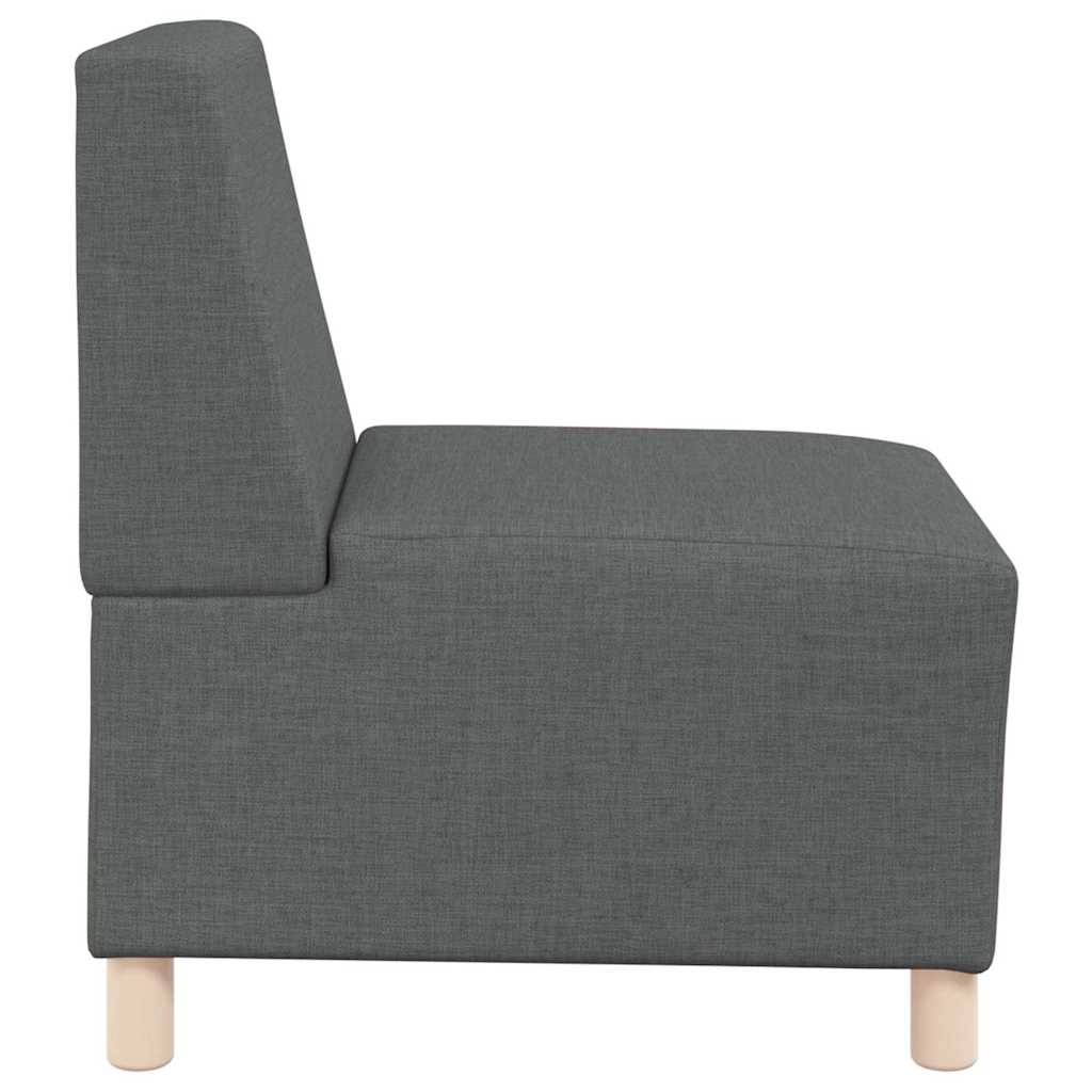 vidaXL Canapea Scaun fără brațe, gri închis, 55 cm, material textil vidaXL Canapea Scaun fără brațe, gri închis, 55 cm, material textil