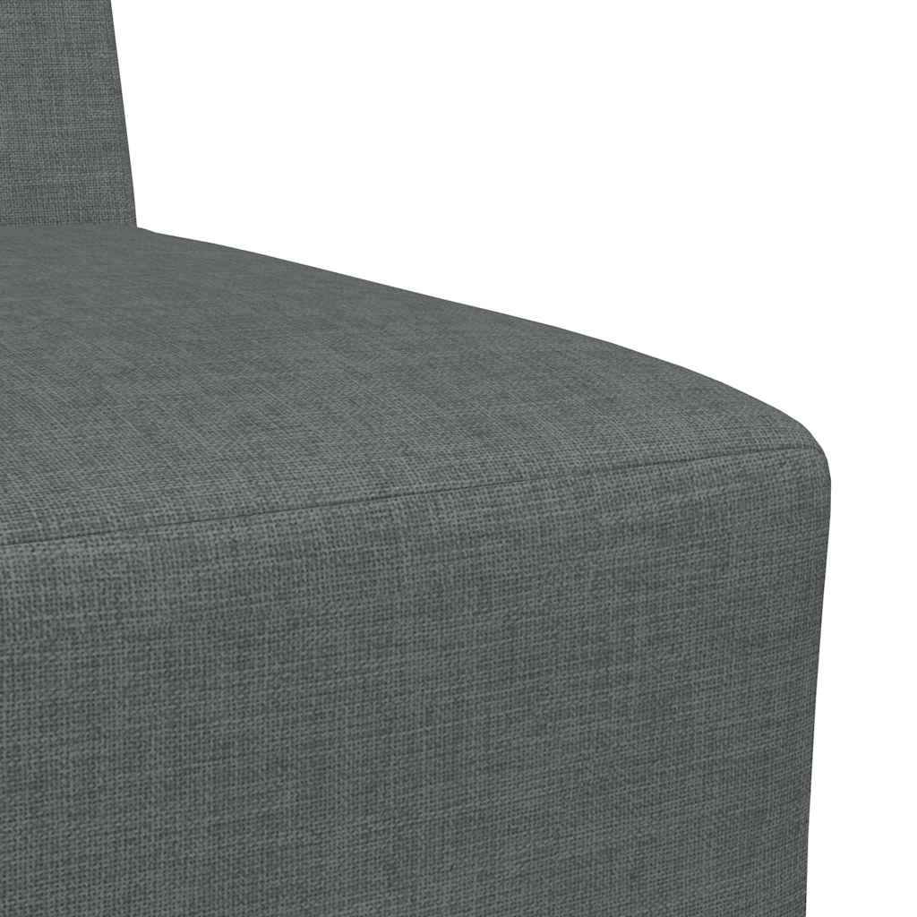 vidaXL Canapea Scaun fără brațe, gri închis, 55 cm, material textil vidaXL Canapea Scaun fără brațe, gri închis, 55 cm, material textil
