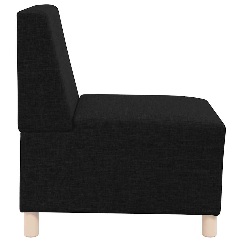 vidaXL Canapea Scaun fără brațe, negru, 55 cm, material textil