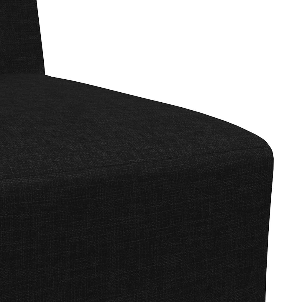 vidaXL Canapea Scaun fără brațe, negru, 55 cm, material textil