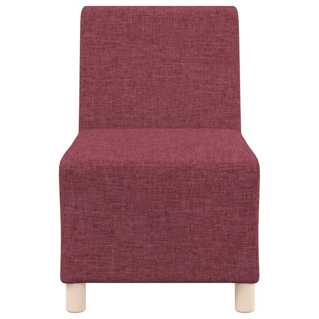 vidaXL Canapea Scaun fără brațe, roșu vin, 55 cm, material textil