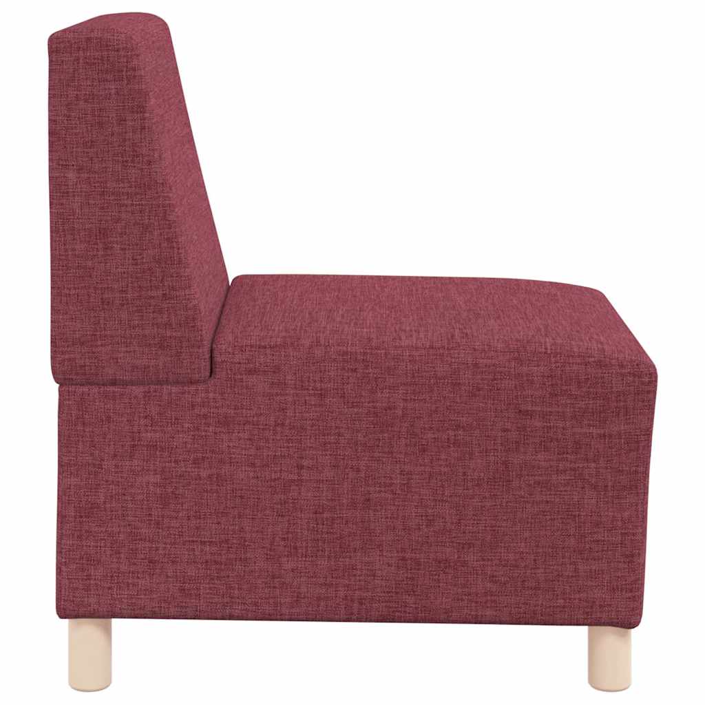 vidaXL Canapea Scaun fără brațe, roșu vin, 55 cm, material textil