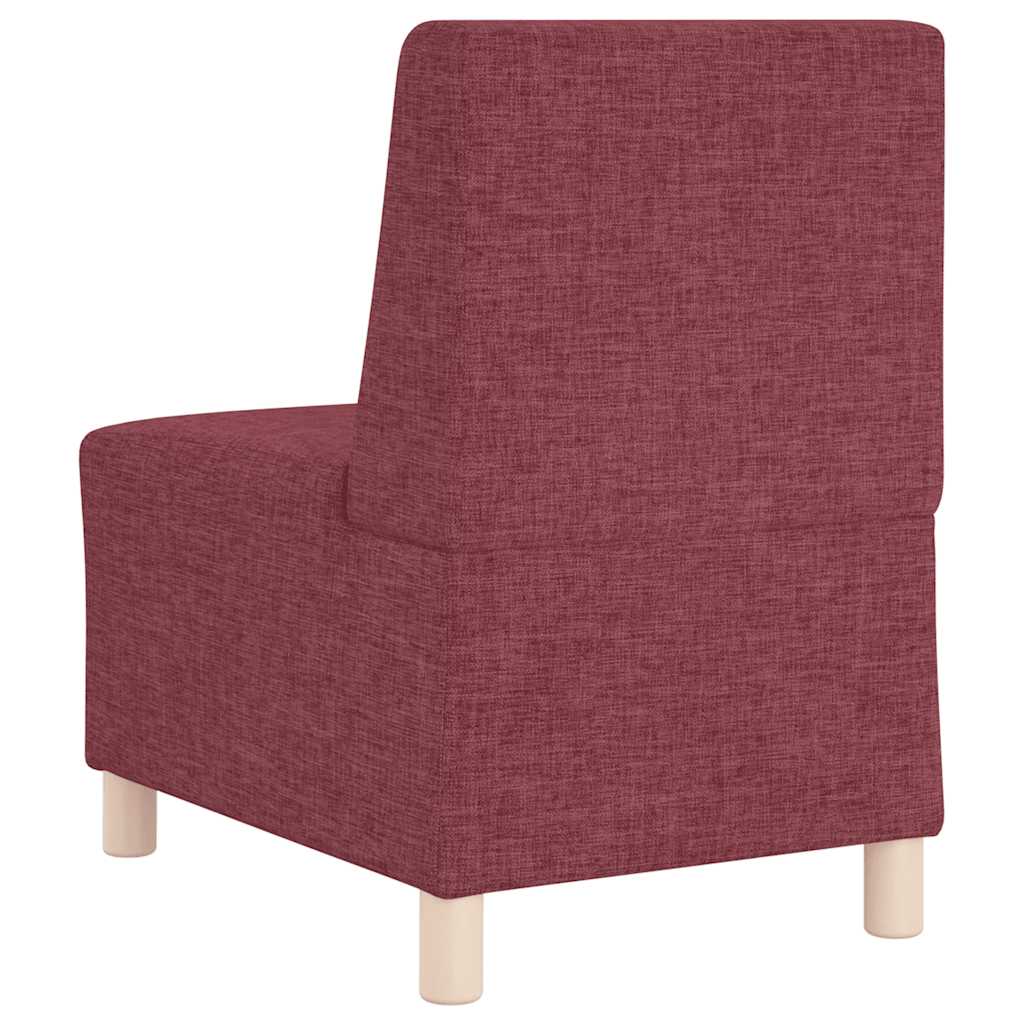 vidaXL Canapea Scaun fără brațe, roșu vin, 55 cm, material textil