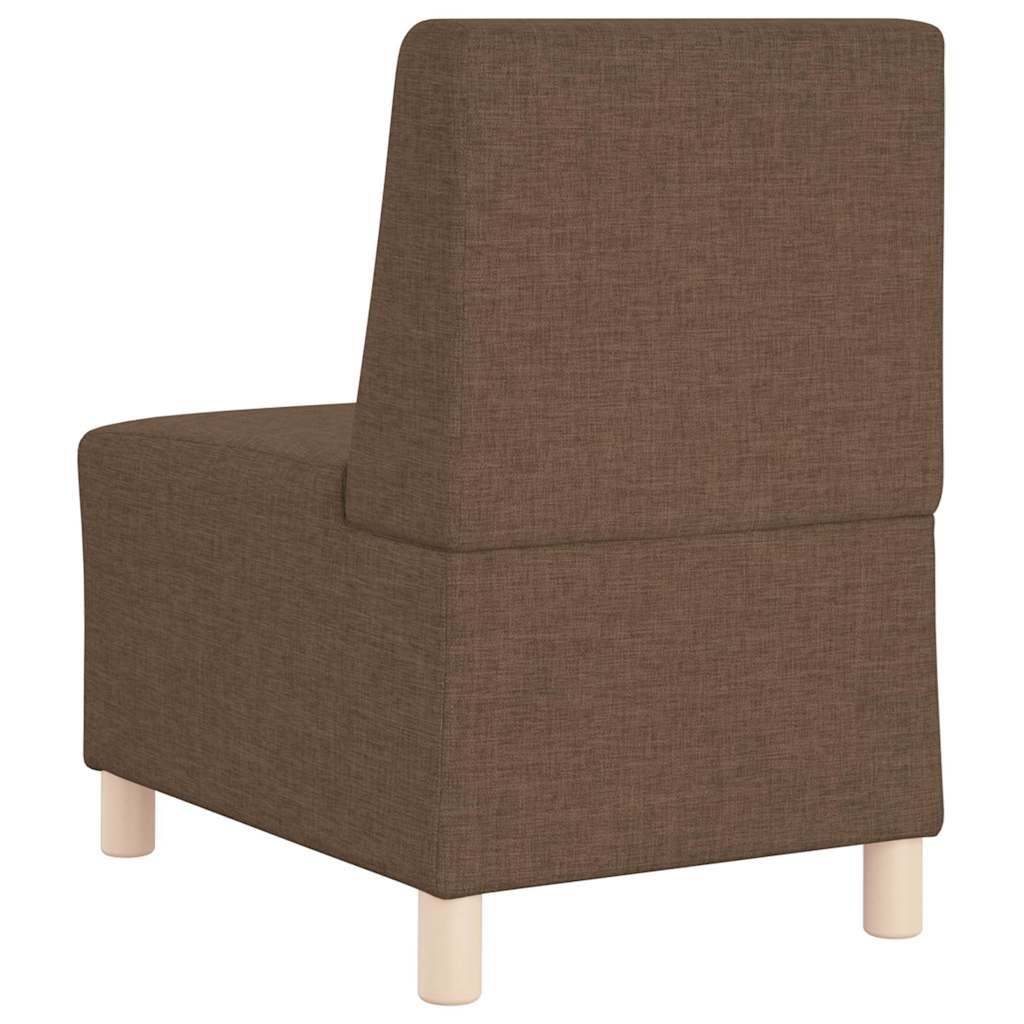 vidaXL Canapea Scaun fără brațe, maro, 55 cm, material textil