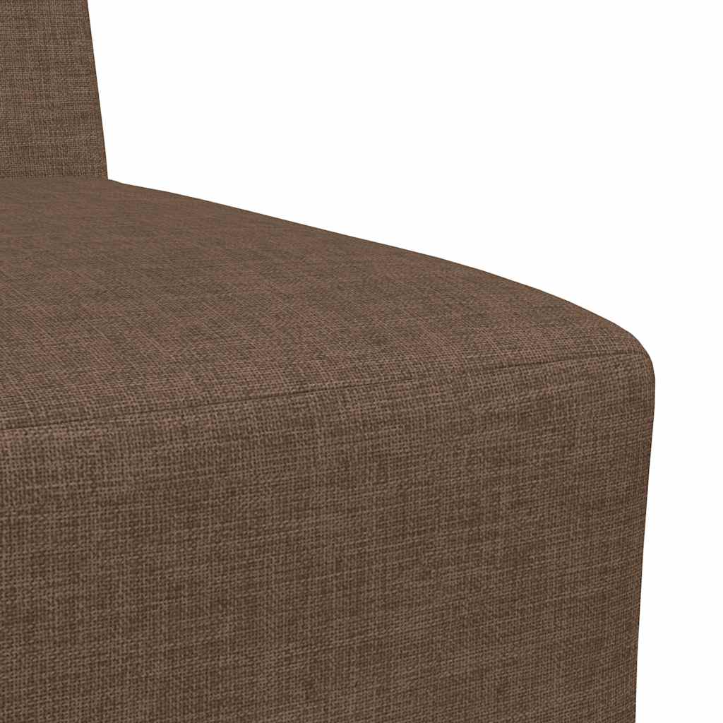 vidaXL Canapea Scaun fără brațe, maro, 55 cm, material textil