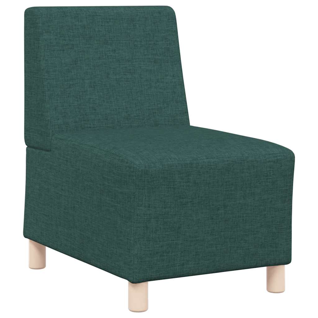 vidaXL Canapea Scaun fără brațe, verde închis, 55 cm, material textil