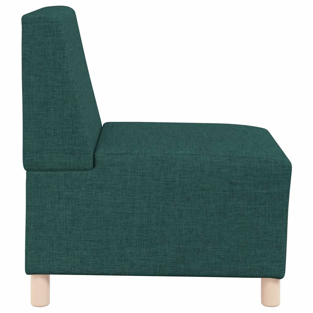 vidaXL Canapea Scaun fără brațe, verde închis, 55 cm, material textil