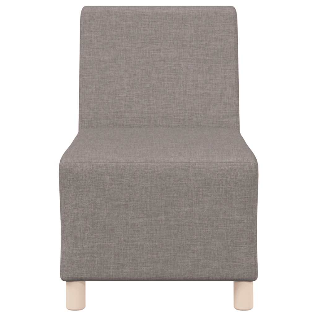 vidaXL Canapea Scaun fără brațe, gri taupe, 55 cm, material textil