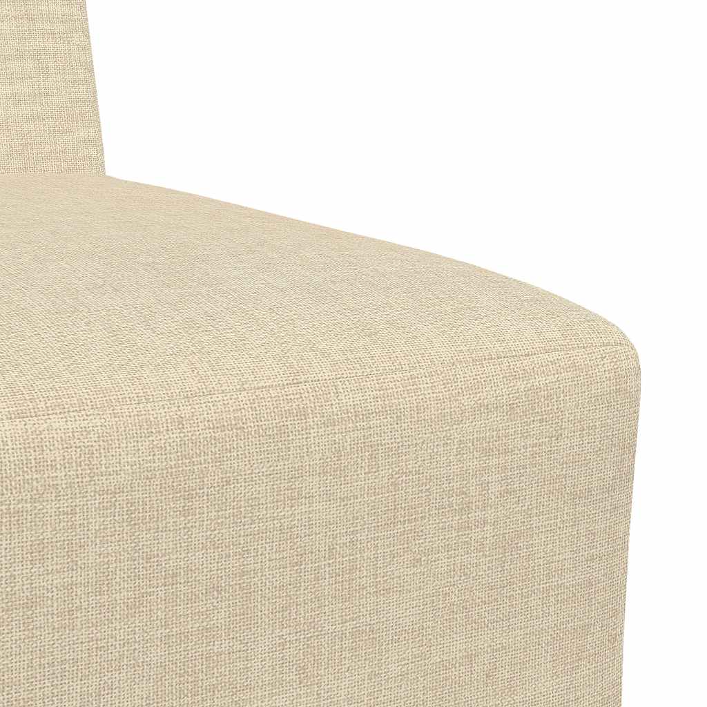 vidaXL Canapea Scaun fără brațe, crem, 55 cm, material textil vidaXL Canapea Scaun fără brațe, crem, 55 cm, material textil