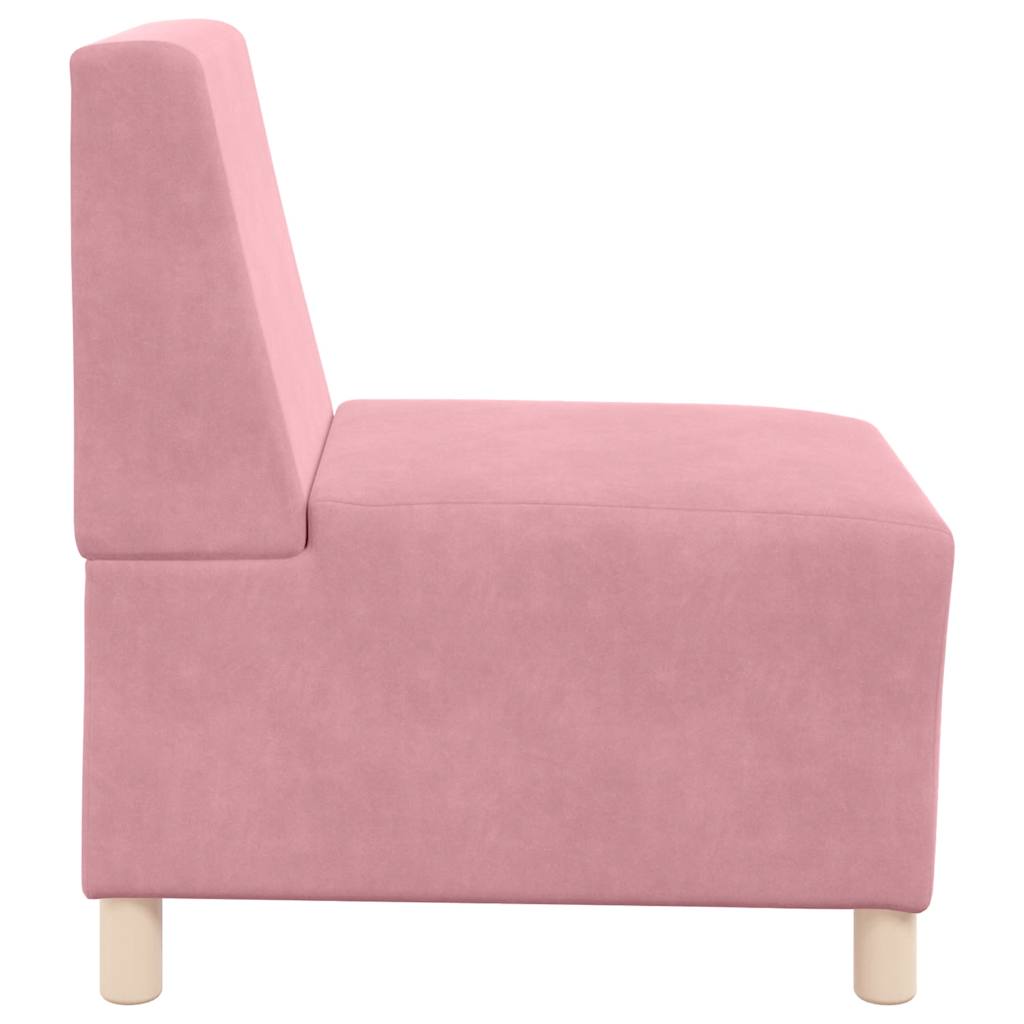 vidaXL Canapea Scaun fără brațe roz 55 cm catifea vidaXL Canapea Scaun fără brațe roz 55 cm catifea