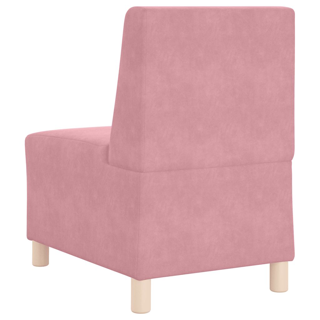 vidaXL Canapea Scaun fără brațe roz 55 cm catifea vidaXL Canapea Scaun fără brațe roz 55 cm catifea