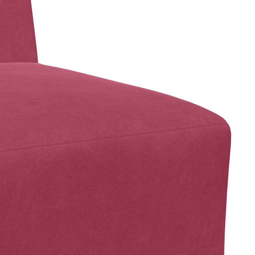 vidaXL Canapea Scaun fără brațe Vin Roșu 55 cm Catifea vidaXL Canapea Scaun fără brațe Vin Roșu 55 cm Catifea