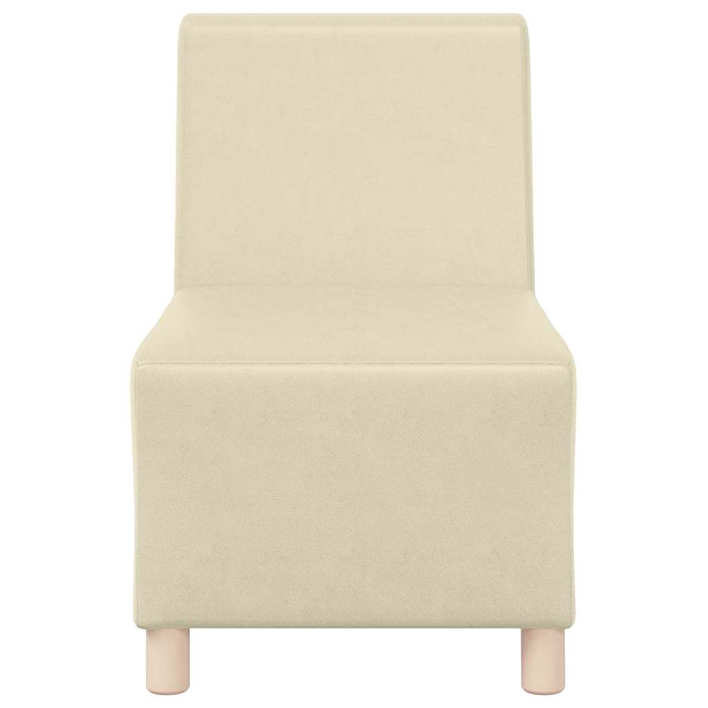 vidaXL Unitate Sofa Modulară Fără Brațe Crem 55 x 74 x 82 cm