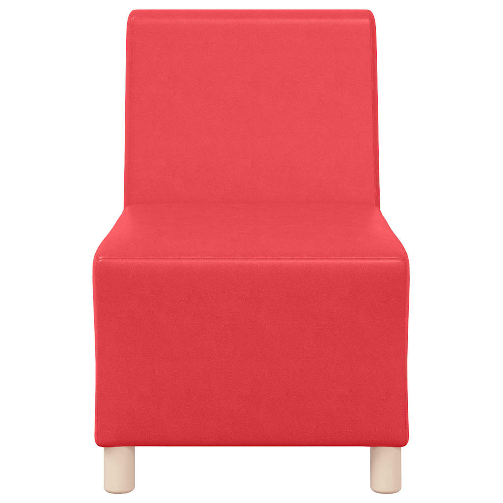 vidaXL Unitate Sofa Modulară Fără Brațe Roșu 55 x 74 x 82 cm