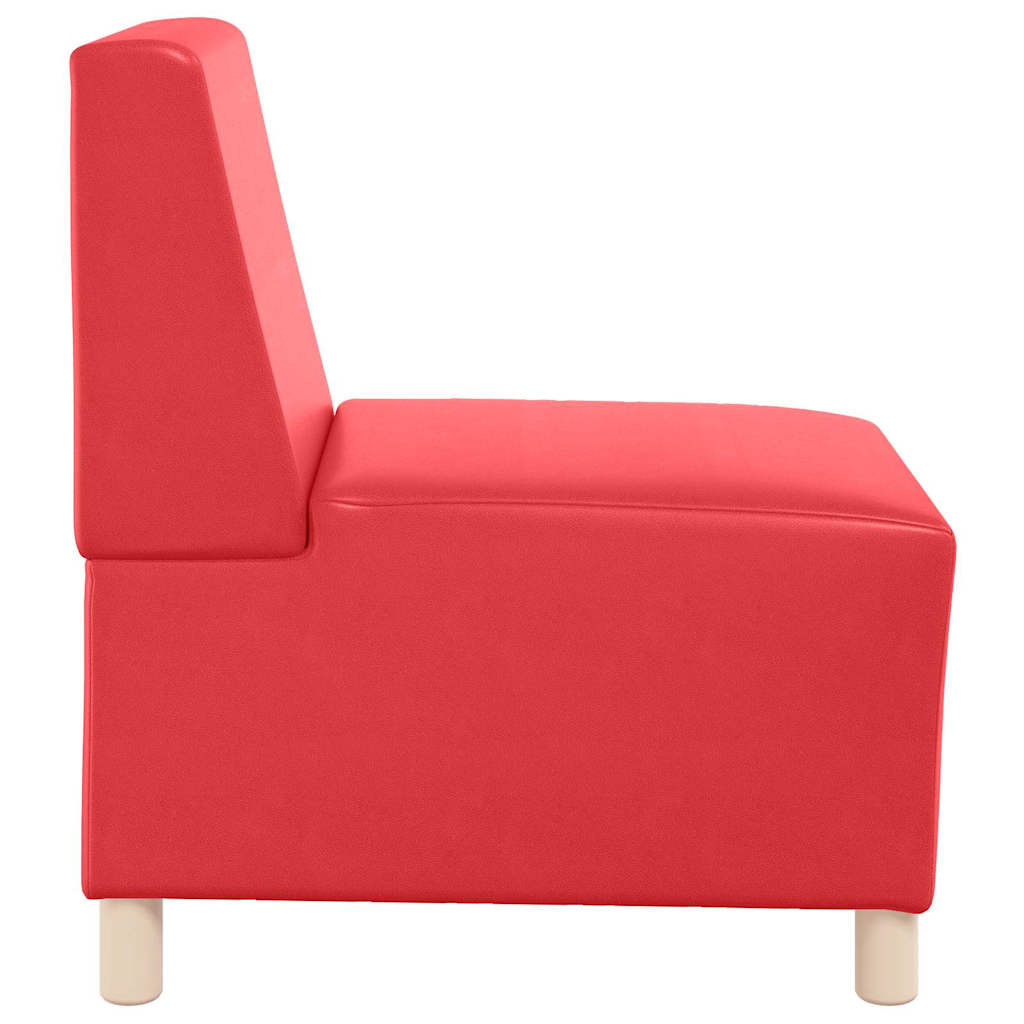 vidaXL Unitate Sofa Modulară Fără Brațe Roșu 55 x 74 x 82 cm