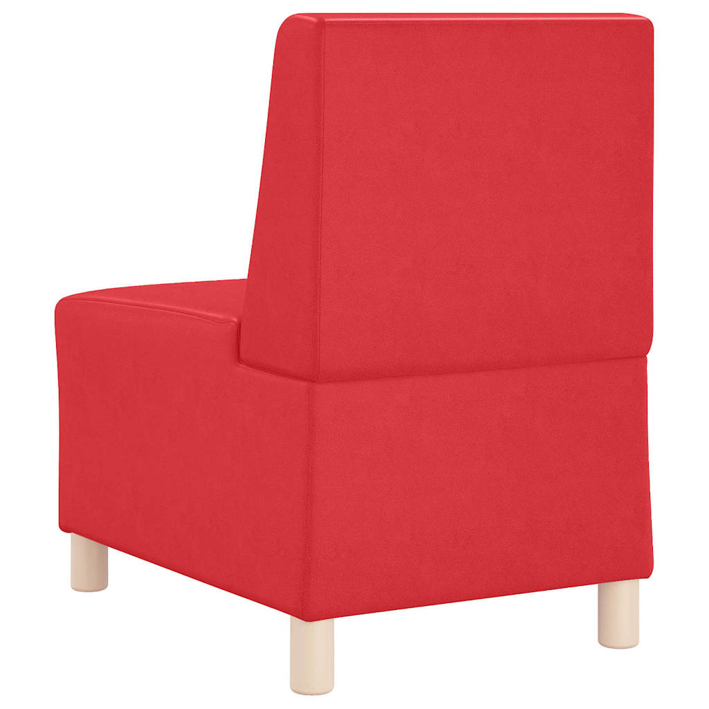 vidaXL Unitate Sofa Modulară Fără Brațe Roșu 55 x 74 x 82 cm