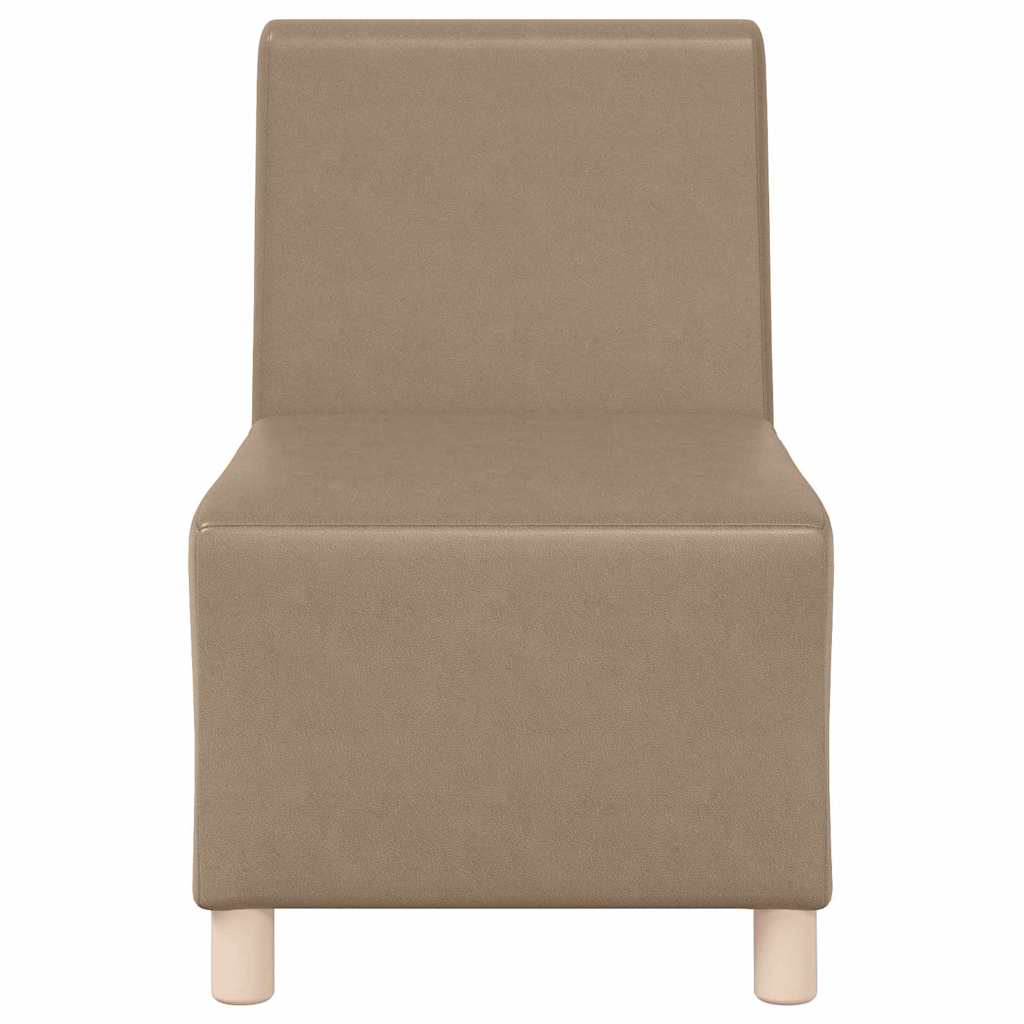 vidaXL Unitate Sofa Modulară Fără Brațe Cappuccino 55 x 74 x 82 cm