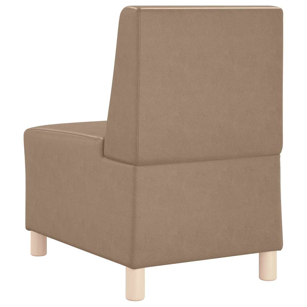 vidaXL Unitate Sofa Modulară Fără Brațe Cappuccino 55 x 74 x 82 cm
