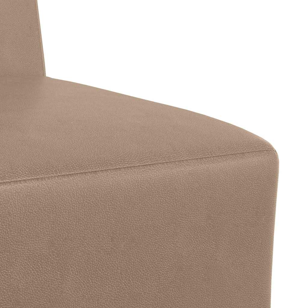 vidaXL Unitate Sofa Modulară Fără Brațe Cappuccino 55 x 74 x 82 cm
