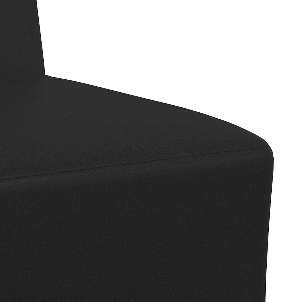 vidaXL Unitate Sofa Modulară Fără Brațe Negru 55 x 74 x 82 cm