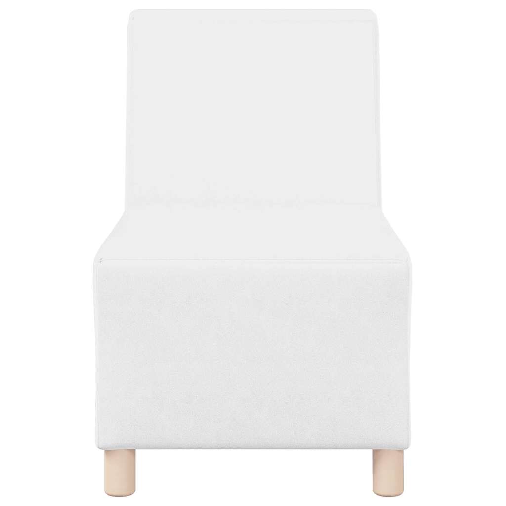 vidaXL Unitate Sofa Modulară Fără Brațe Alb 55 x 74 x 82 cm