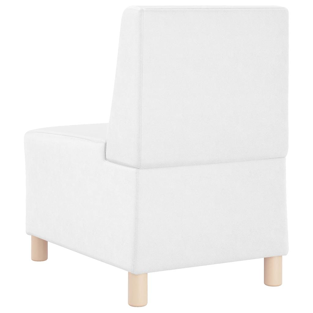 vidaXL Unitate Sofa Modulară Fără Brațe Alb 55 x 74 x 82 cm