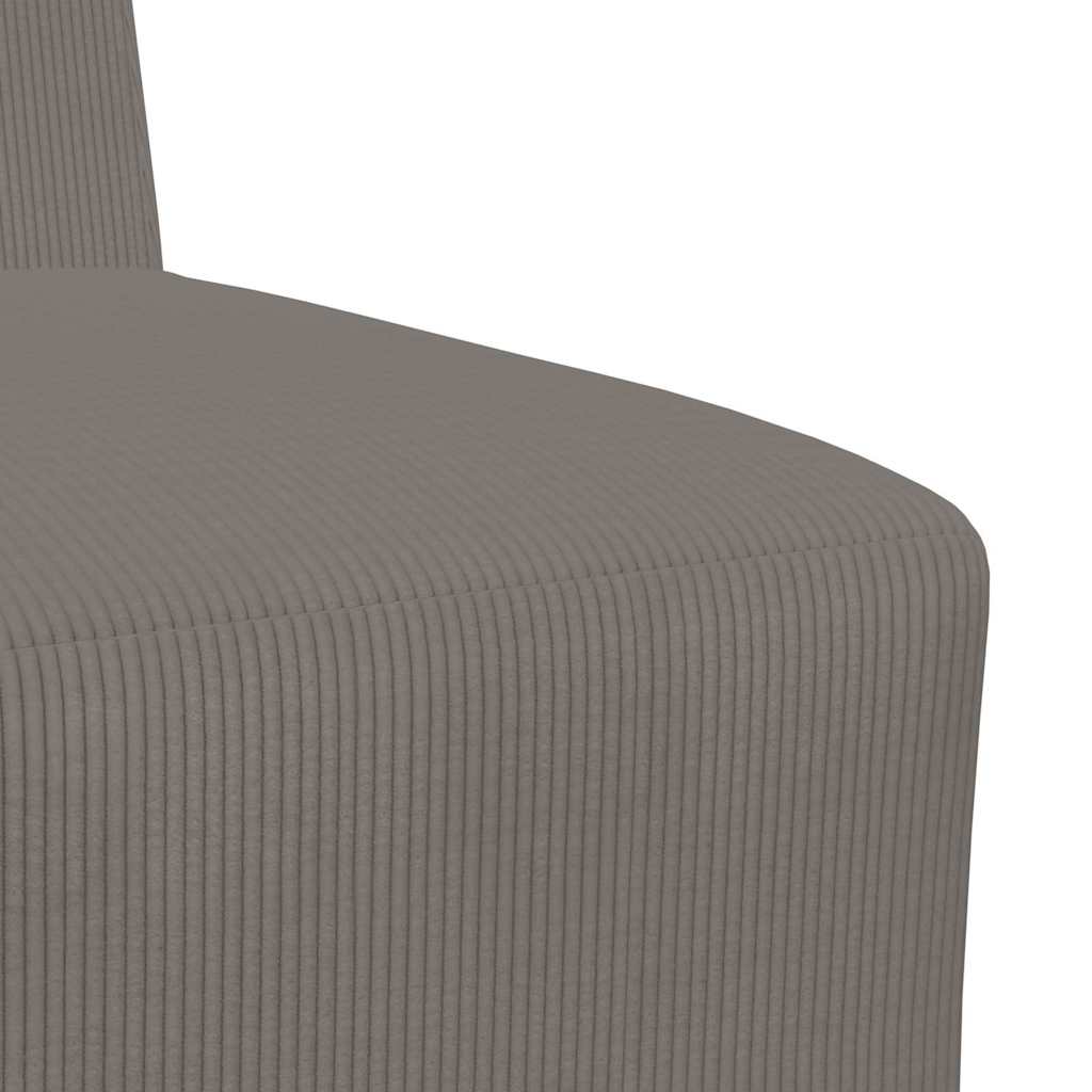 vidaXL Unitate Sofa Modulară Fără Brațe Gri deschis 55 x 74 x 82 cm