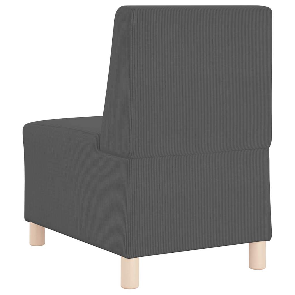 vidaXL Unitate Sofa Modulară Fără Brațe Gri închis 55 x 74 x 82 cm