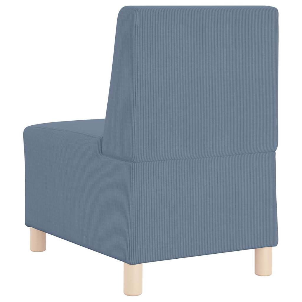 vidaXL Unitate Sofa Modulară Fără Brațe albastru 55 x 74 x 82 cm