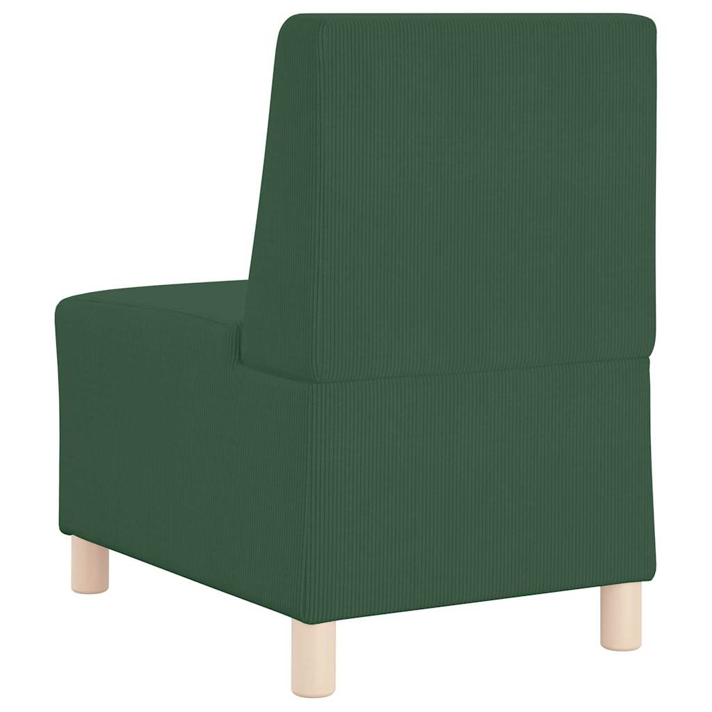 vidaXL Unitate Sofa Modulară Fără Brațe Verde junglă 55 x 74 x 82 cm