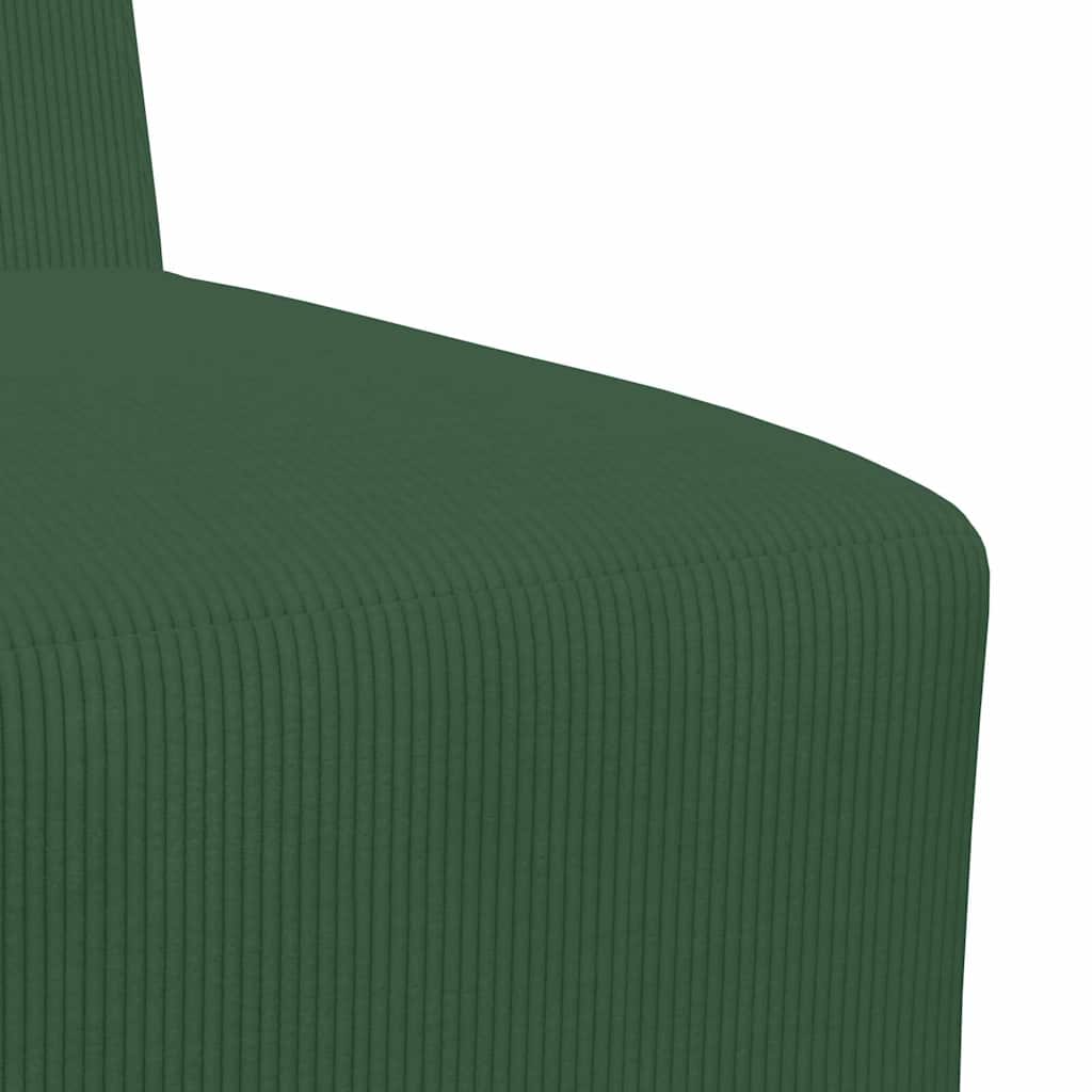 vidaXL Unitate Sofa Modulară Fără Brațe Verde junglă 55 x 74 x 82 cm